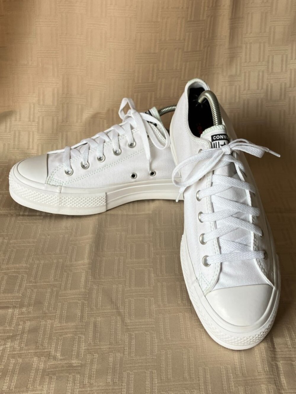 Converse Chuck Taylor All Star Lift Platform Low White Canvas Mint M8.5 / W10.5